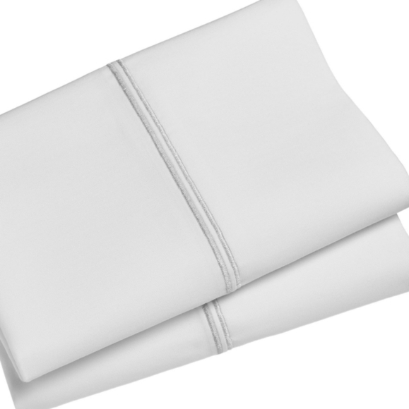 King Hotel Style Pima 300 ct Cotton Pillow Case Set of 2 in Pack - Picture 3 of 5